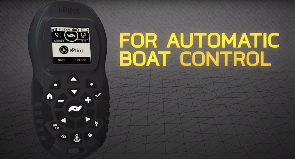Ipilot gives users the ability to automatic boat control